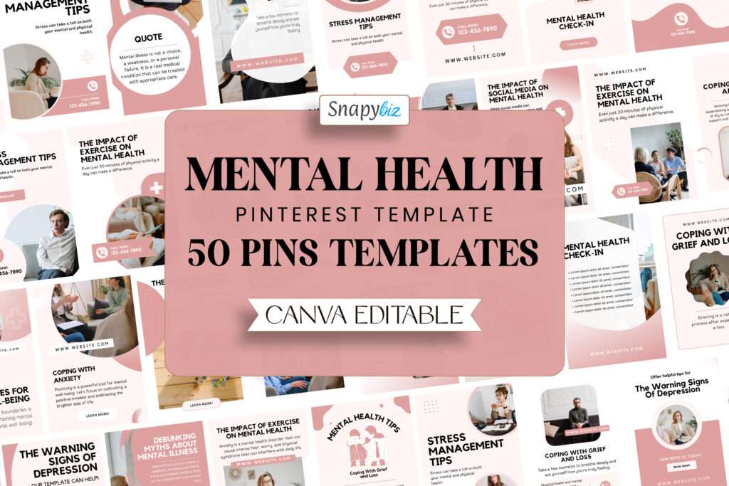 Mental Health Pinterest Templates Mental Health Pinterest Templates