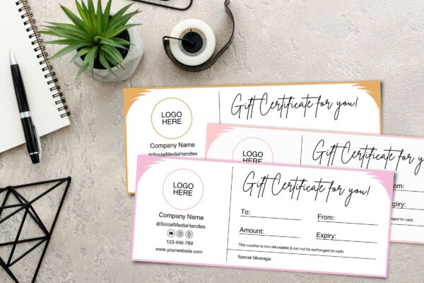 Minimalist Gift Voucher Template Feature Images 2 Minimal gift certificate template - image 3