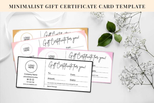 Minimalist Gift Voucher Template Feature Images 3 Minimal gift certificate template - image 4