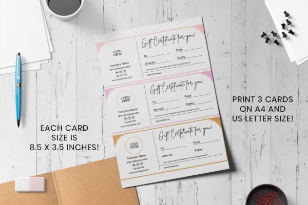 Minimalist Gift Voucher Template Feature Images 4 Minimal gift certificate template - image 5