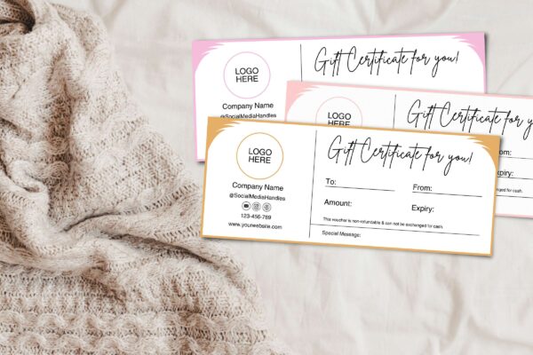Minimalist Gift Voucher Template Feature Images 9 Minimal gift certificate template - image 10