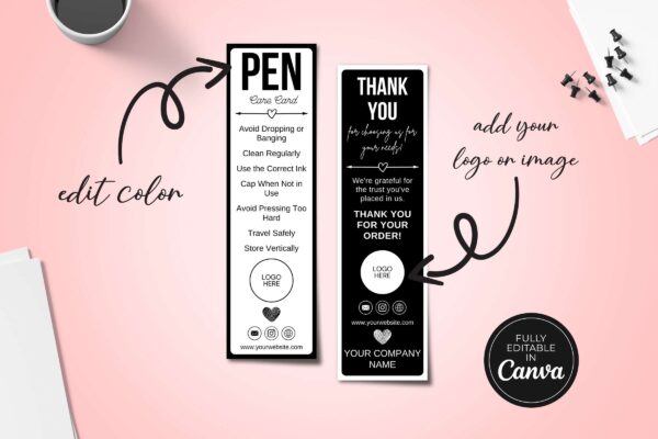 Pen Care Card Template Feature Image 3 Pen care card template - image 4