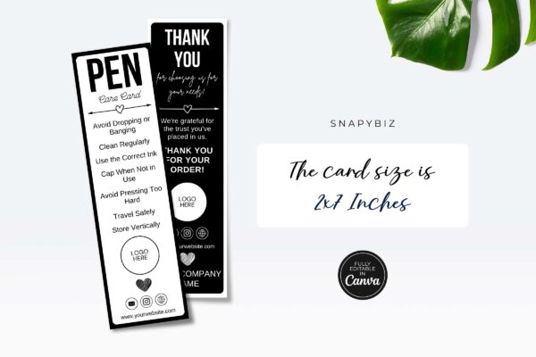Pen Care Card Template Feature Image 4 Pen care card template - image 5