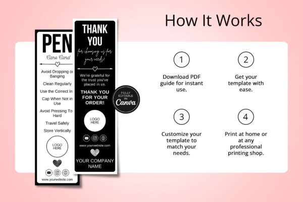 Pen Care Card Template Feature Image 5 Pen care card template - image 6