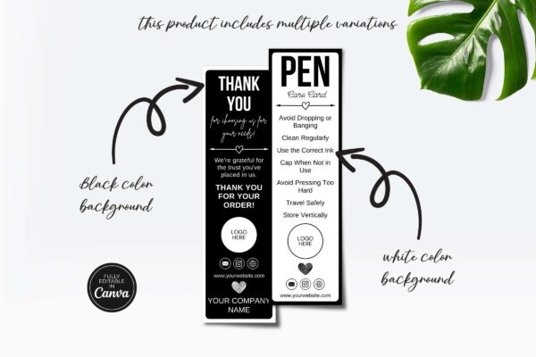 Pen Care Card Template Feature Image 9 Pen care card template - image 10