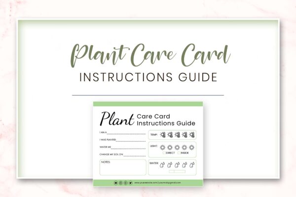 Editable plant care card template - image 7