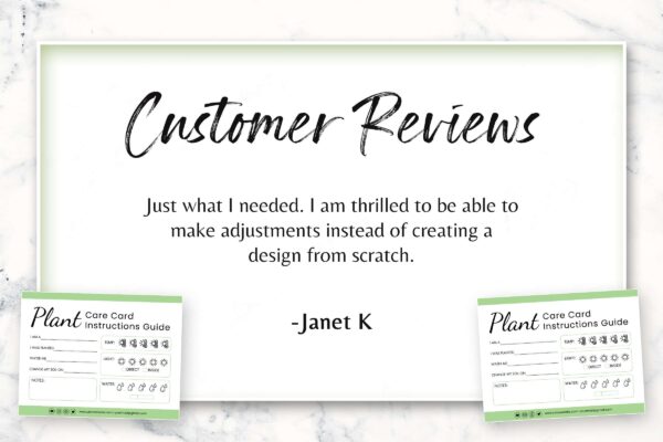 Editable plant care card template - image 8