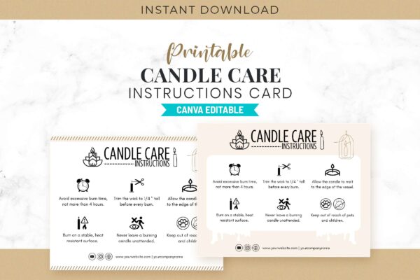 Printable Candle Care Instructions Card Cc 88 Feature Images 1 Printable candle care instructions card - image 2