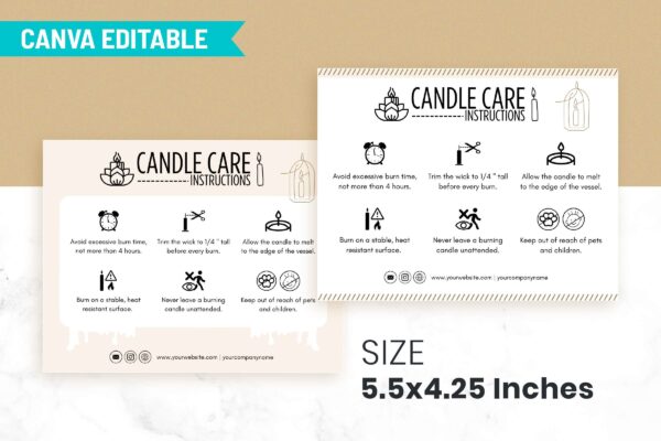 Printable Candle Care Instructions Card Cc 88 Feature Images 2 Printable candle care instructions card - image 3