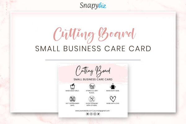 Printable Cutting Board Small Business Care Card Feature Images 6 Cutting board small business care card - image 7