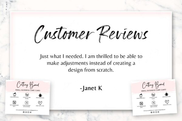 Printable Cutting Board Small Business Care Card Feature Images 7 Cutting board small business care card - image 8