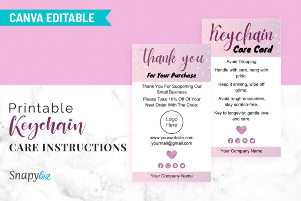 Printable Keychain Care Instructions Cc 43 Feature Images 2 Keychain care instructions - image 3