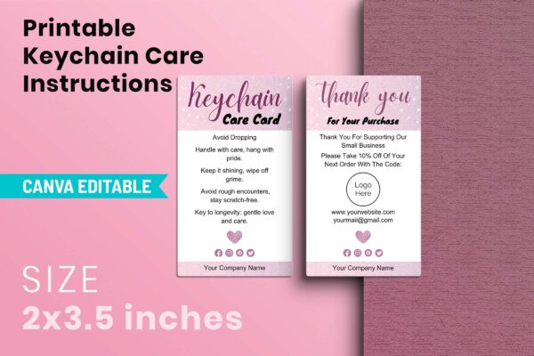 Printable Keychain Care Instructions Cc 43 Feature Images 6 Keychain care instructions - image 7