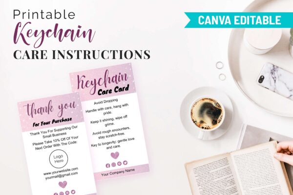 Printable Keychain Care Instructions Cc 43 Feature Images 9 Keychain care instructions - image 10