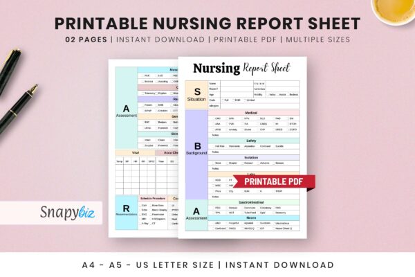 Printable nursing report sheet pdf - image 2