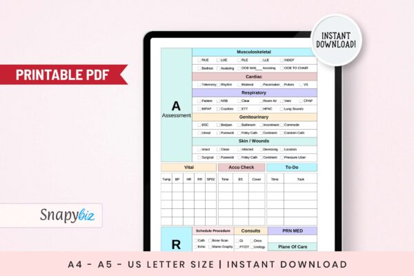 Printable nursing report sheet pdf - image 11