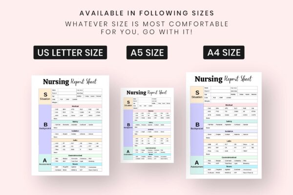 Printable nursing report sheet pdf - image 4