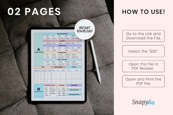 Printable nursing report sheet pdf - image 5