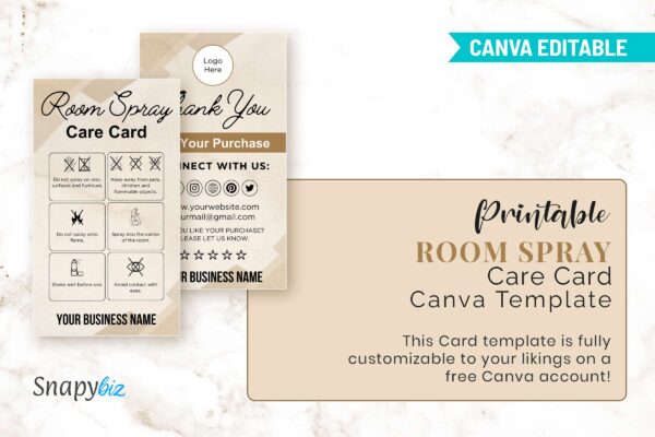 Printable Room Spray Care Card Canva Template Feature Images 5 Printable room spray care card template - image 6