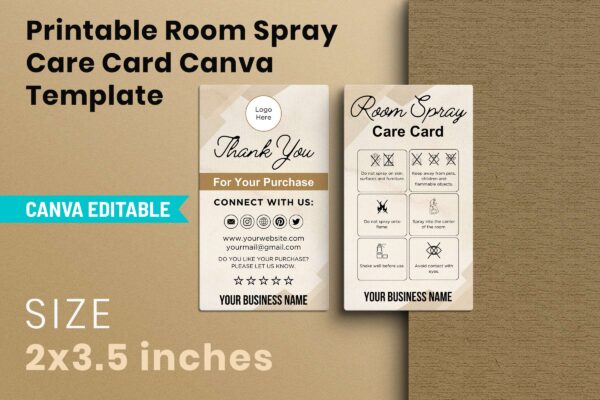Printable Room Spray Care Card Canva Template Feature Images 6 Printable room spray care card template - image 7
