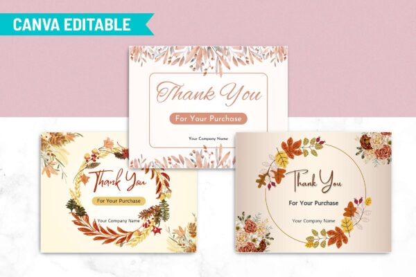 Printable Thank You Cards Feature Images 2 Thank you cards printable canva - image 3