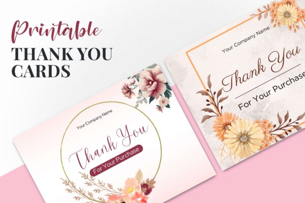 Printable Thank You Cards Feature Images 3 Thank you cards printable canva - image 4