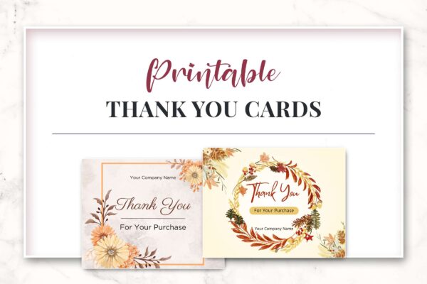 Printable Thank You Cards Feature Images 6 Thank you cards printable canva - image 7