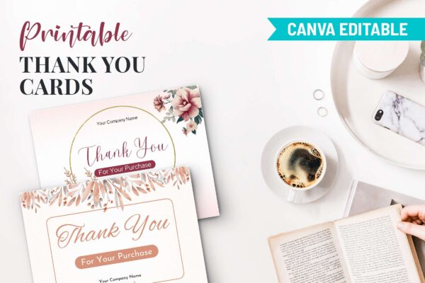 Printable Thank You Cards Feature Images 9 Thank you cards printable canva - image 10