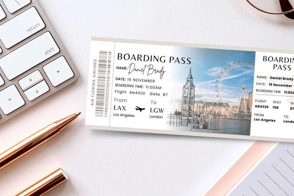 London Surprise Boarding Pass ticket London Surprise Boarding Pass ticket
