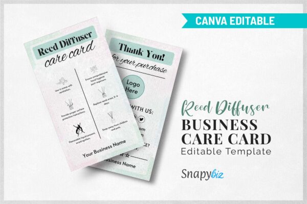 Reed Diffuser Business Care Card Editable Template Cc 55 Feature Images 10 Reed diffuser business care card editable template - image 11