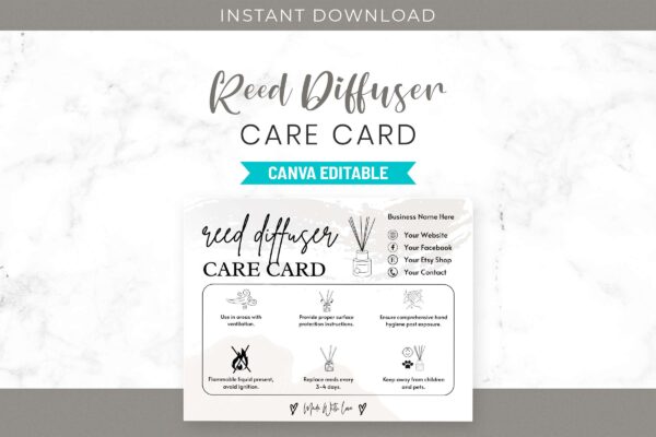Reed Diffuser Care Card Canva Guide Cc 57 Feature Image 1 Reed diffuser care card canva guide - image 2