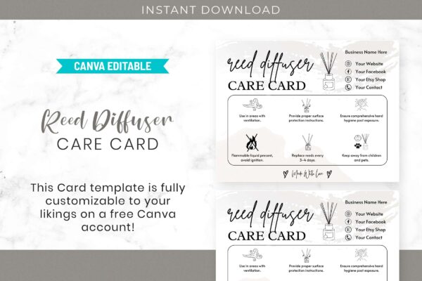 Reed Diffuser Care Card Canva Guide Cc 57 Feature Image 4 Reed diffuser care card canva guide - image 5