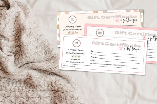 Retro gift certificate template - image 7