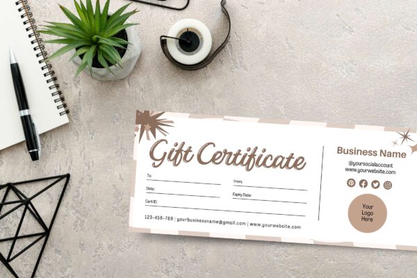 Retro Gift Certificate Template Feature Images 2 Retro gift certificate template - image 3