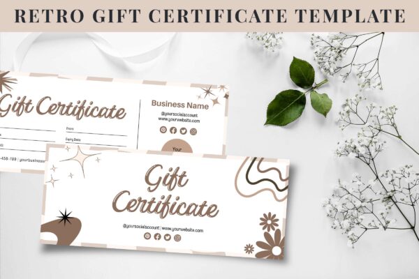 Retro Gift Certificate Template Feature Images 3 Retro gift certificate template - image 4