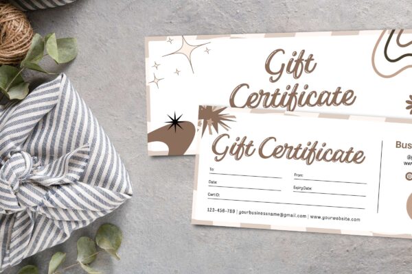 Retro Gift Certificate Template Feature Images 7 Retro gift certificate template - image 8