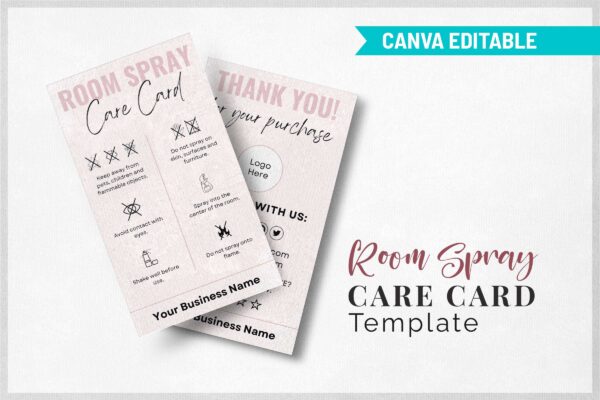 Room Spray Care Card Template Feature Images 10 Room spray care card - image 11