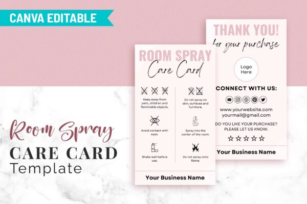 Room Spray Care Card Template Feature Images 2 Room spray care card - image 3