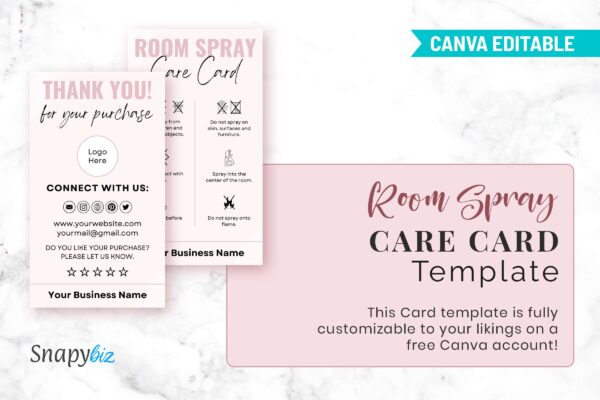 Room Spray Care Card Template Feature Images 5 Room spray care card - image 6