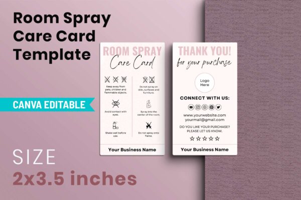 Room Spray Care Card Template Feature Images 6 Room spray care card - image 7