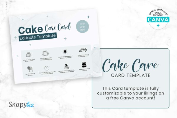 Cake Care Card Editable Template Feature Images 5 Cake care card editable template - image 6