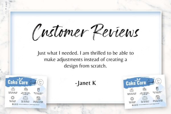 Cake Care Guide Template Feature Images 7 Cake care guide editable template - image 8