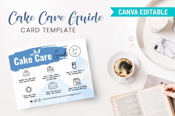 Cake Care Guide Template Feature Images 9 Cake care guide editable template - image 10