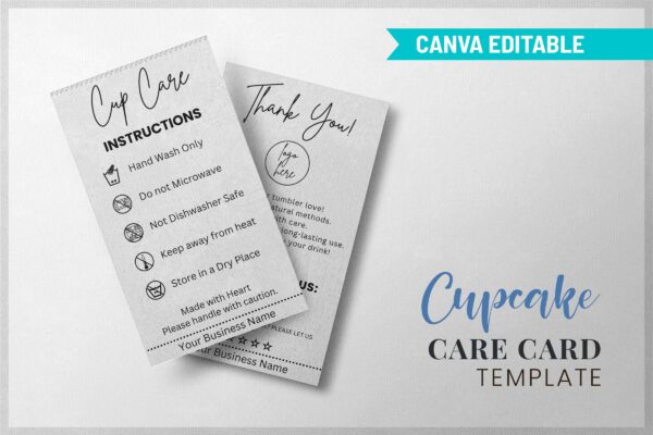 Cup Care Card Template Feature Images 10 Printable cupcake care card template - image 11