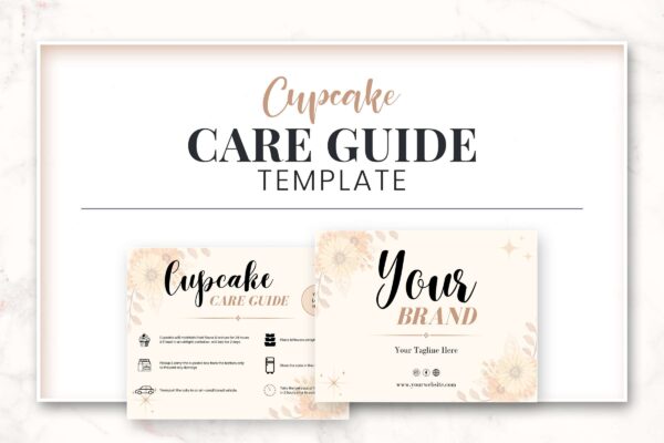 Cupcake Care Card Editable Template Feature Images 6 Printable cupcake care guide template - image 7
