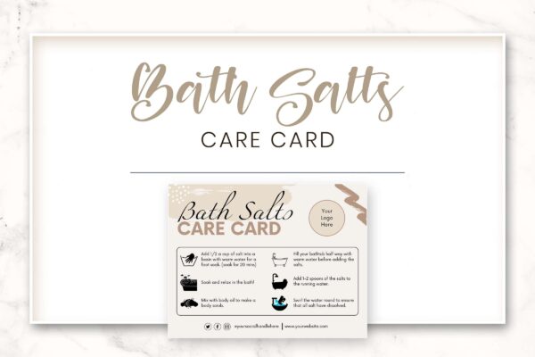 Customizable Bath Salts Care Card Feature Images 6 Customizable bath salts care card - image 7