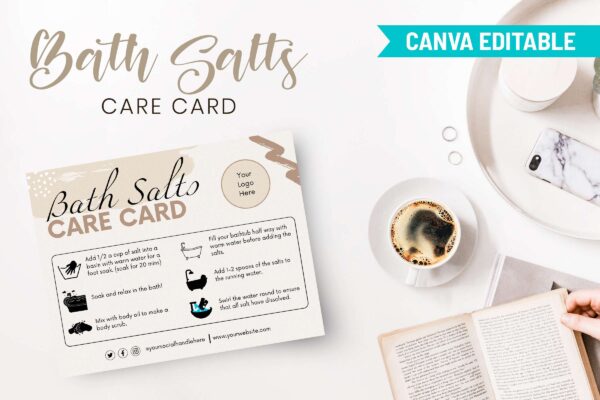 Customizable Bath Salts Care Card Feature Images 9 Customizable bath salts care card - image 10