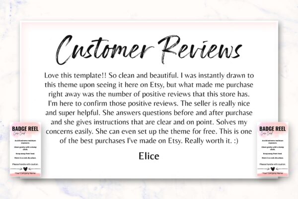 Editable Badge Reel Care Cards Template Feature Images 7 Editable badge reel care card - image 8