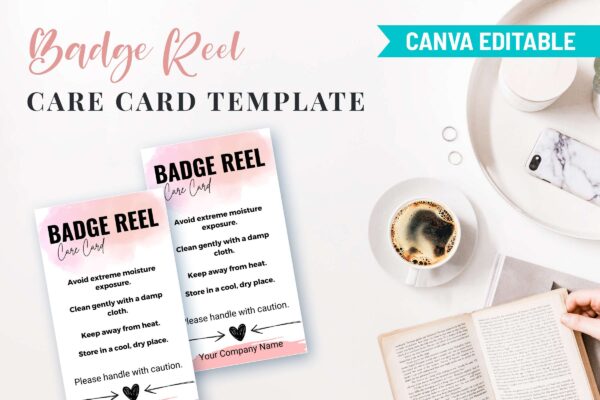 Editable Badge Reel Care Cards Template Feature Images 8 Editable badge reel care card - image 9