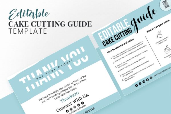 Editable Cake Cutting Guides Template Feature Images 3 Editable cake cutting guides template - image 4